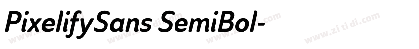 PixelifySans SemiBol字体转换